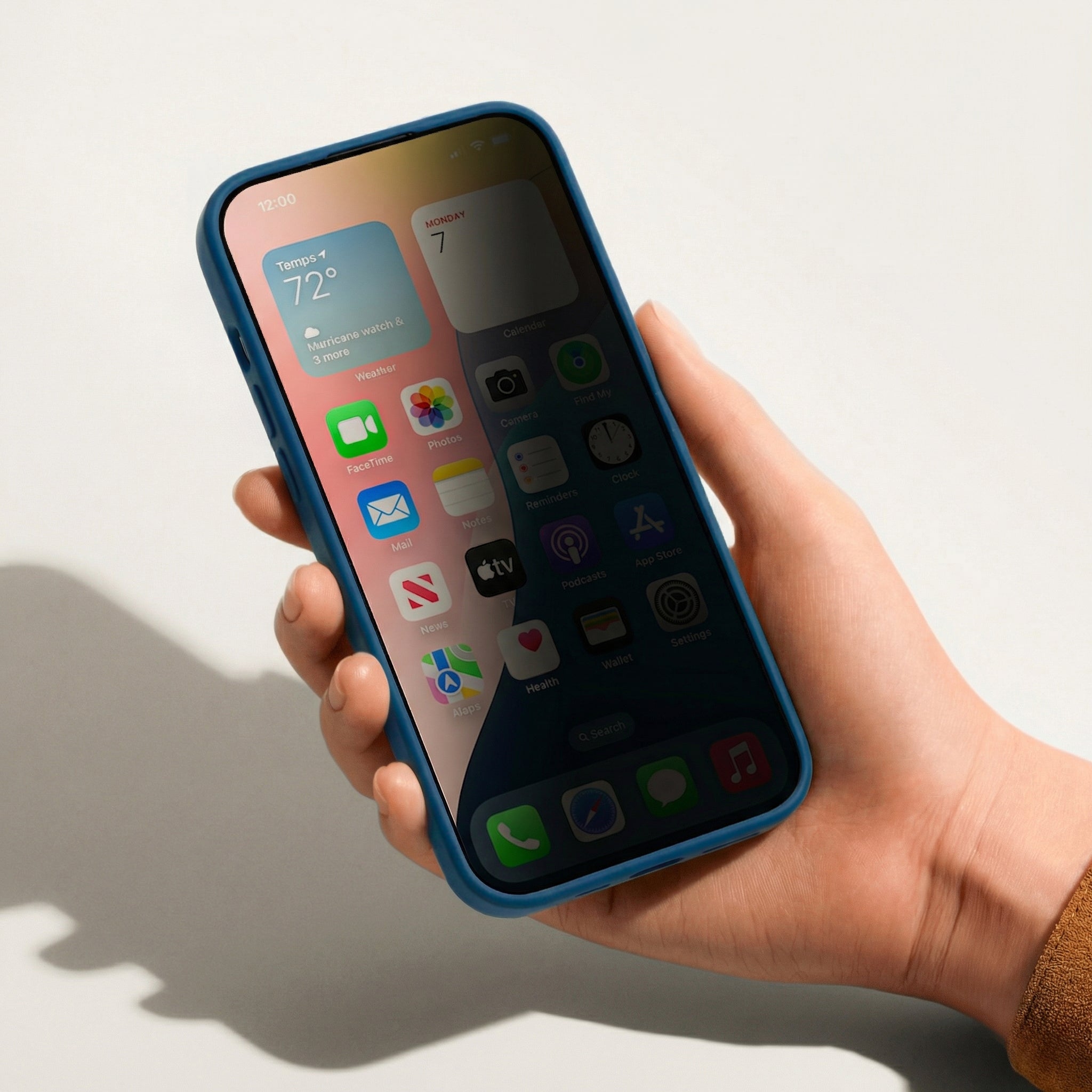 Scrap Screen Protector iPhone Recycled Glass Screen Protector - Privacy | Wave Cases